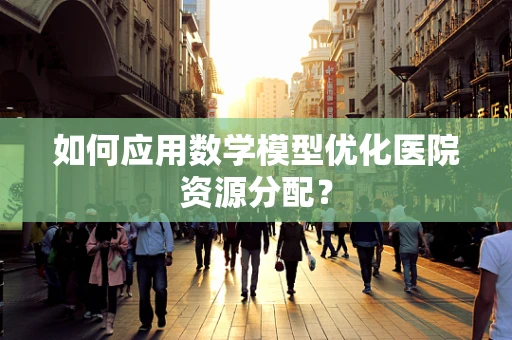 如何应用数学模型优化医院资源分配？