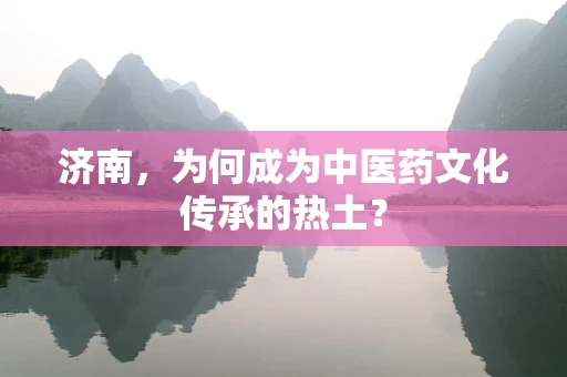 济南，为何成为中医药文化传承的热土？
