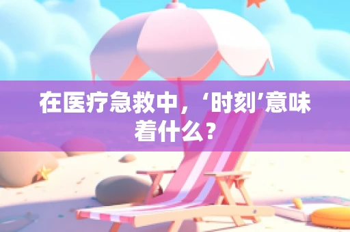 在医疗急救中，‘时刻’意味着什么？