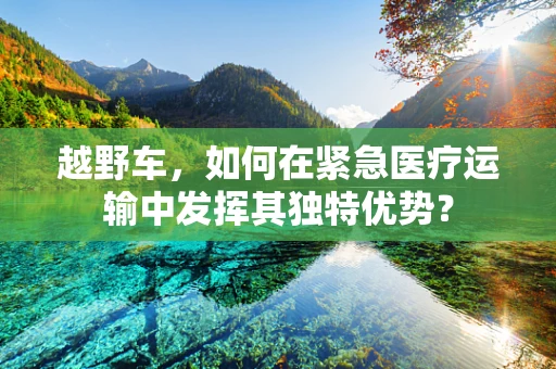 越野车，如何在紧急医疗运输中发挥其独特优势？