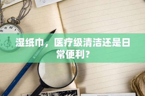 湿纸巾，医疗级清洁还是日常便利？