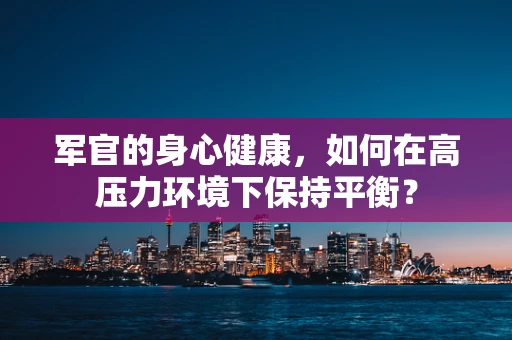 军官的身心健康，如何在高压力环境下保持平衡？