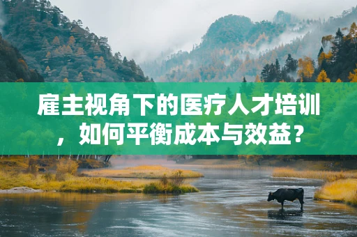 雇主视角下的医疗人才培训，如何平衡成本与效益？
