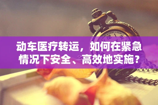 动车医疗转运，如何在紧急情况下安全、高效地实施？