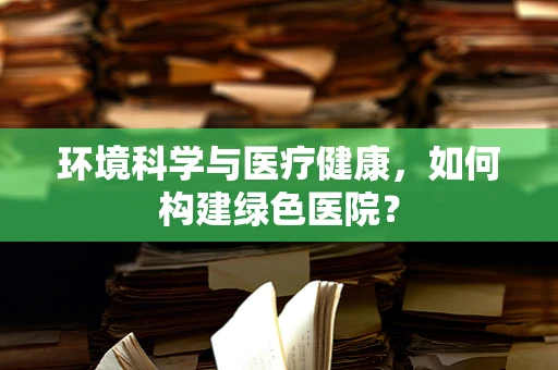 环境科学与医疗健康，如何构建绿色医院？