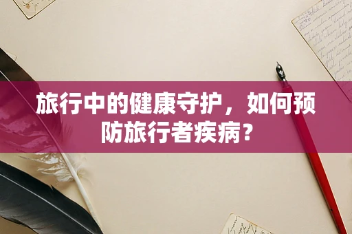 旅行中的健康守护，如何预防旅行者疾病？