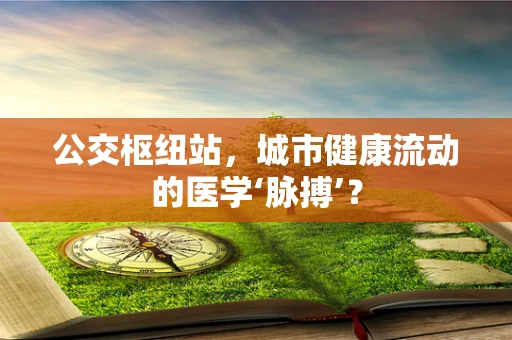 公交枢纽站，城市健康流动的医学‘脉搏’？