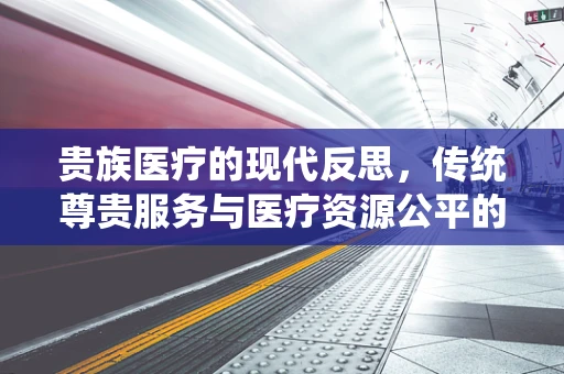 贵族医疗的现代反思，传统尊贵服务与医疗资源公平的平衡